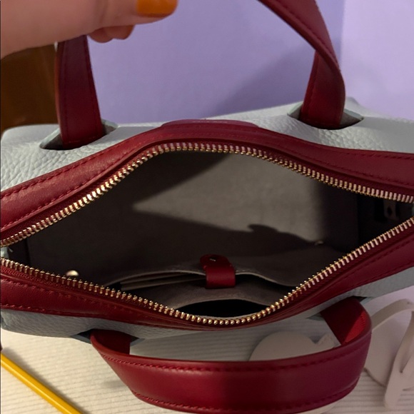 Kate Spade Sky Blue and Crimson Satchel - Picture 3 of 4